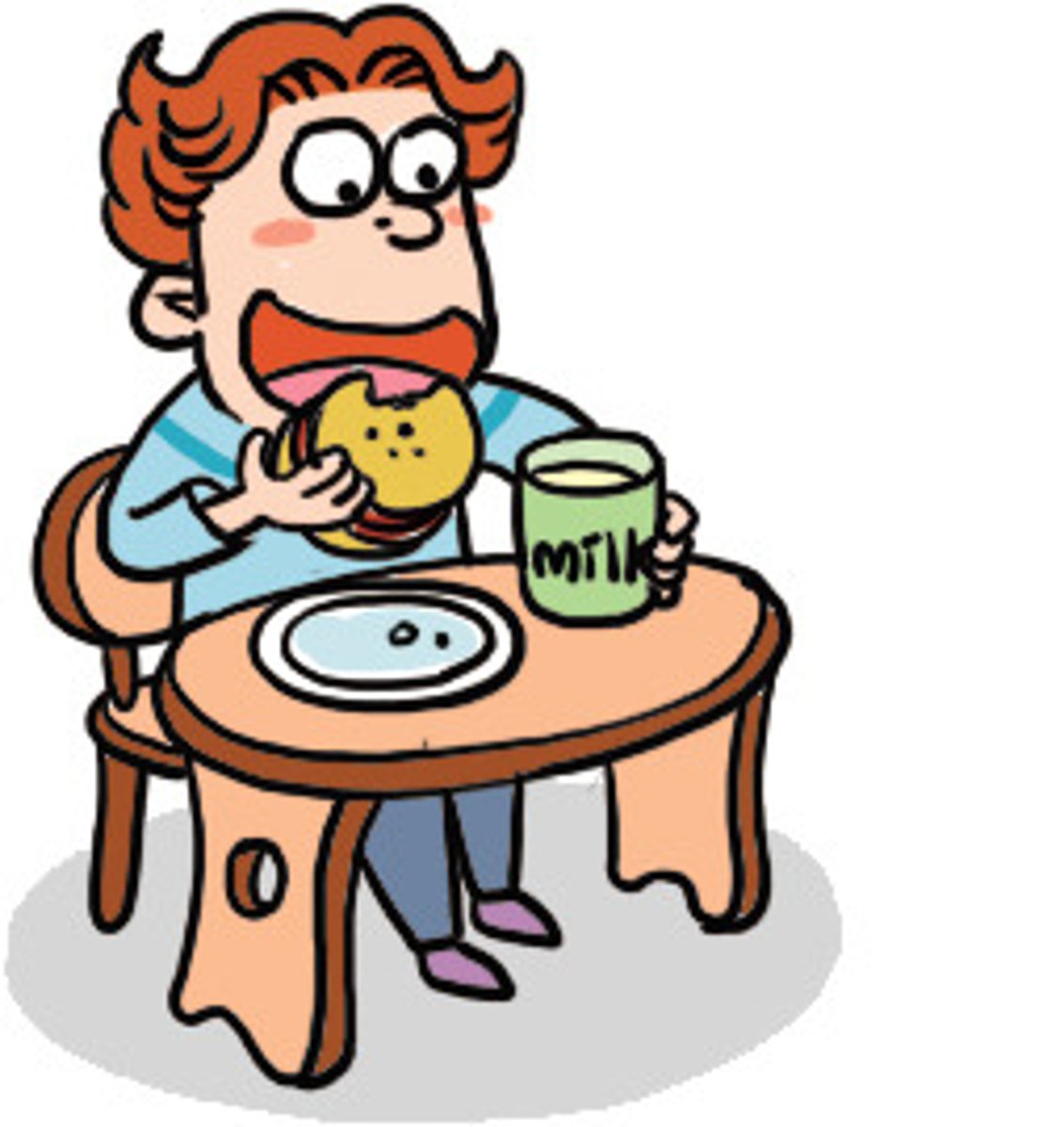 <p>To eat (plain)</p>