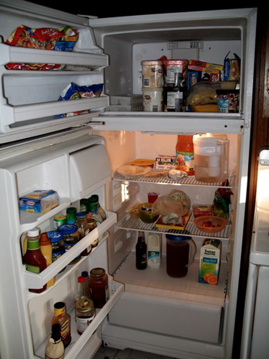 <p>a refrigerator</p>