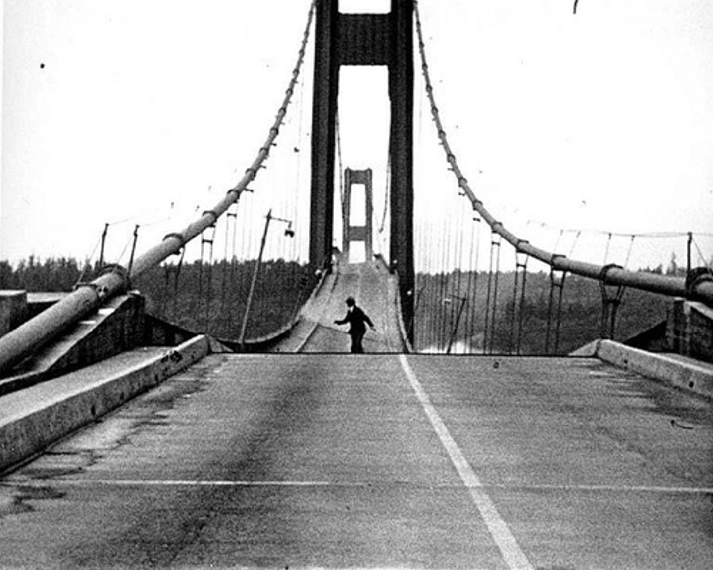 <p>A bridge destroyed on 11/7/1940 caused, in part, by resonance. The wind blowing across the bridge caused vibrations to move through the bridge at its resonant frequency. These waves interfered with each other (constructively) and caused a large build up in energy until the bridge began to twist and then collapse.</p>