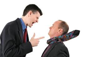 to get angry with
