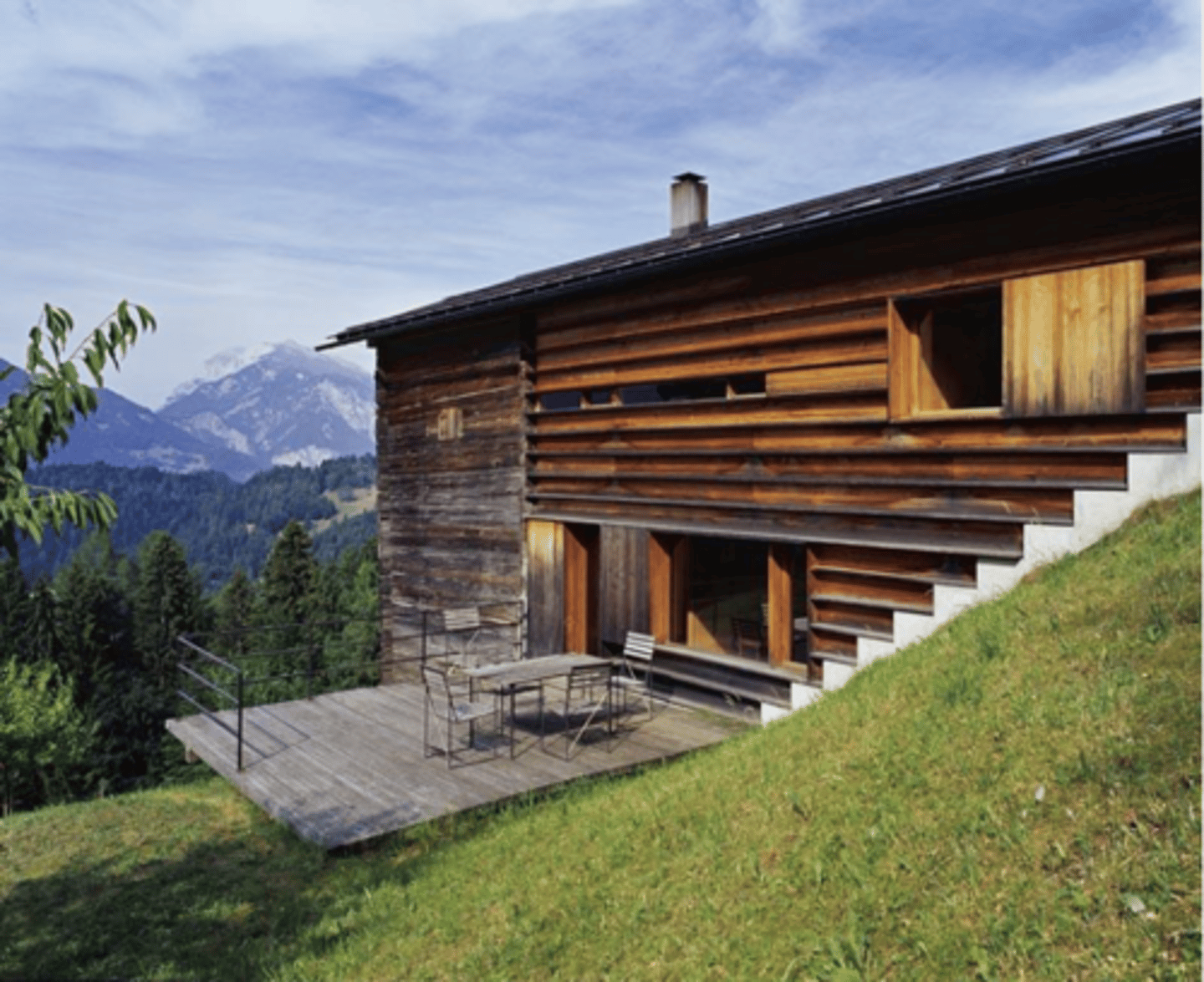 <p>FUNDERING/PLINT + GEVEL (voegen)</p><p>- betonnen plint, in vertrapping ipv schuin -> bepaald de maten v de rest v het huis</p><p>- hout is gevoelig vr vocht, dus mag niet tegen bergflank liggen</p><p>+</p><p>- openingen id gevel afgestemd op afstand tss horizontale planken</p>