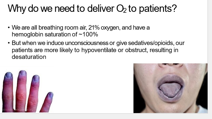 our  patients are more likely to hypoventilate or obstruct, resulting in  desaturation