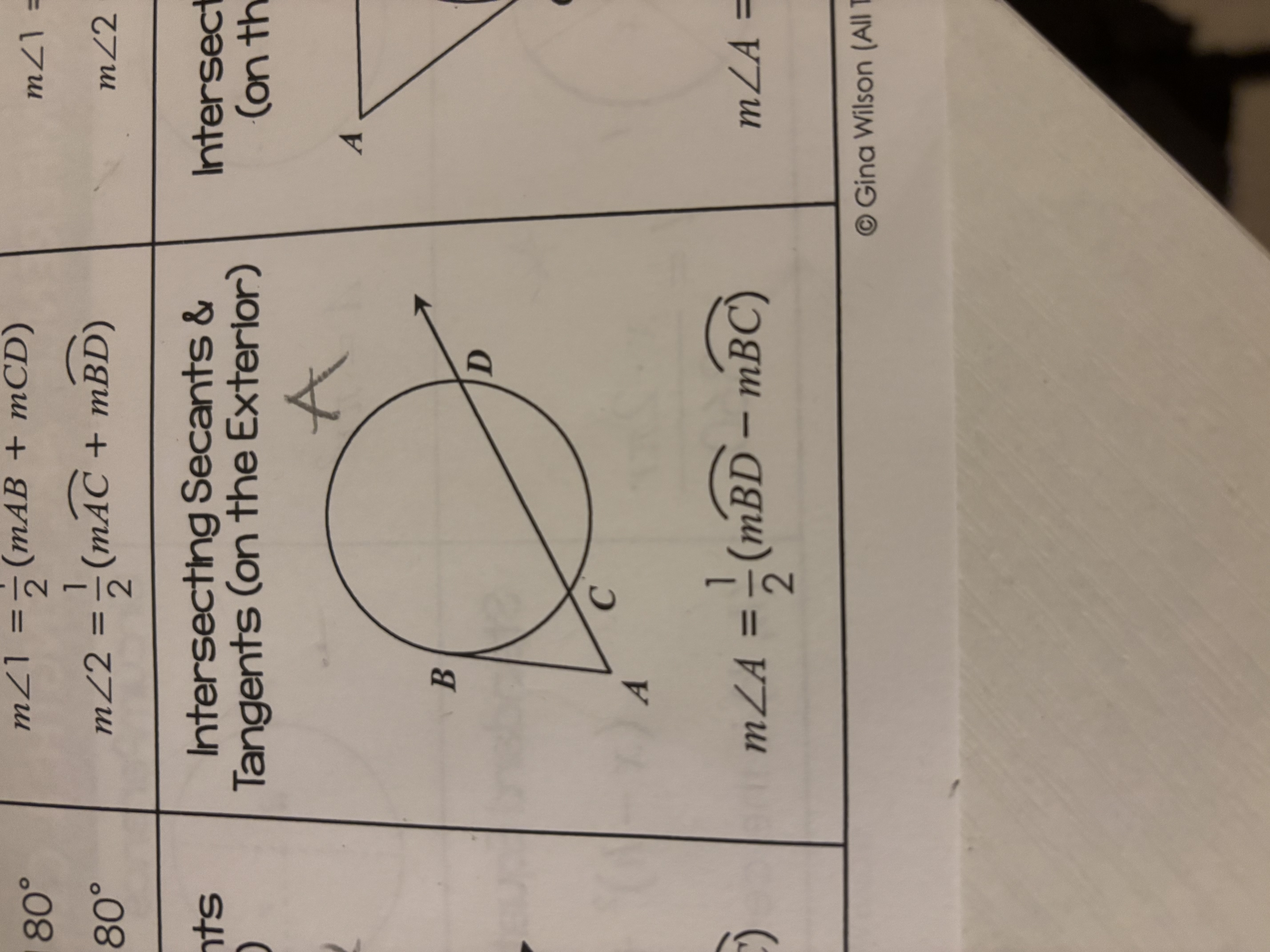 <p>Intersecting Tangent and Secant (Segment Lengths)</p>