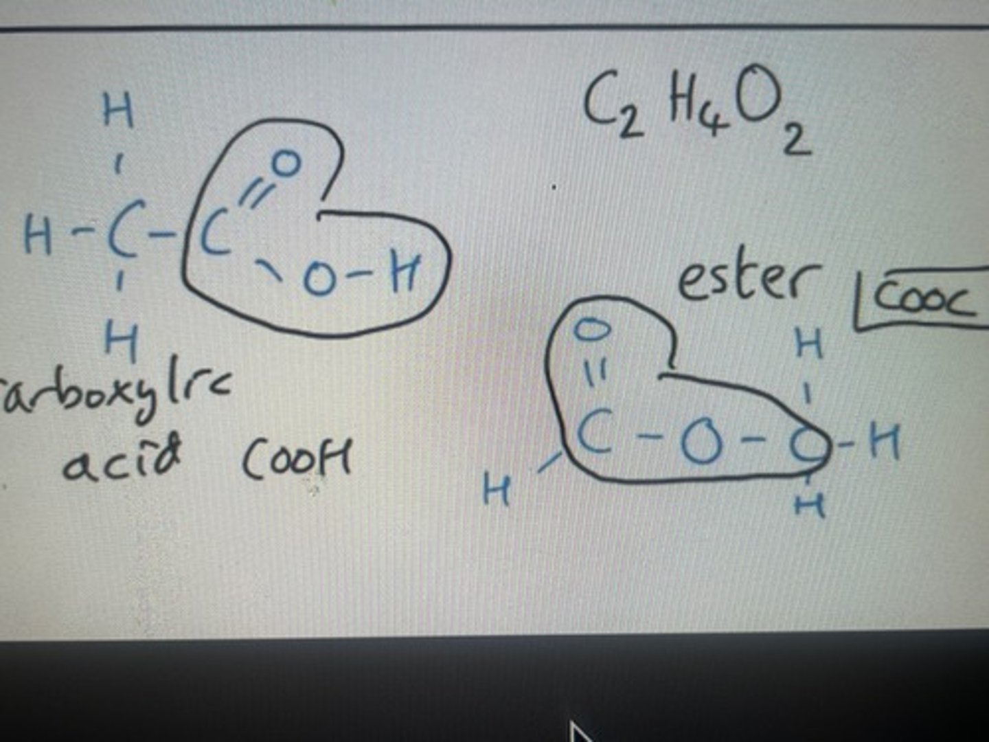 <p>Functional group isomer of C2H4O2</p>