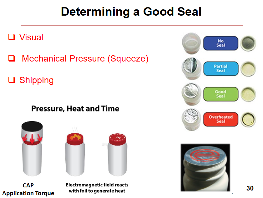 <ul><li><p>visual</p></li><li><p>mechanical pressure (squeeze)</p></li><li><p>shipping</p></li></ul><p></p>