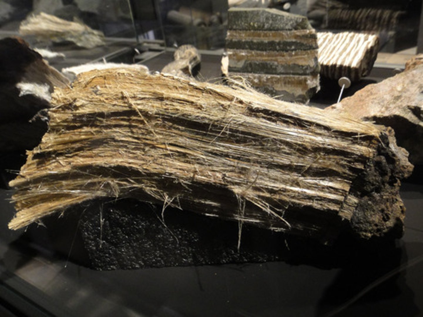 <p>brown asbestos - was used most frequently in cement sheets and pipe insulation. It can also be found in insulating boards, ceiling tiles, and thermal insulation products</p>