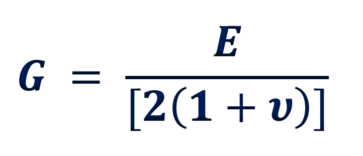 <p>v is Poisson’s ratio</p>
