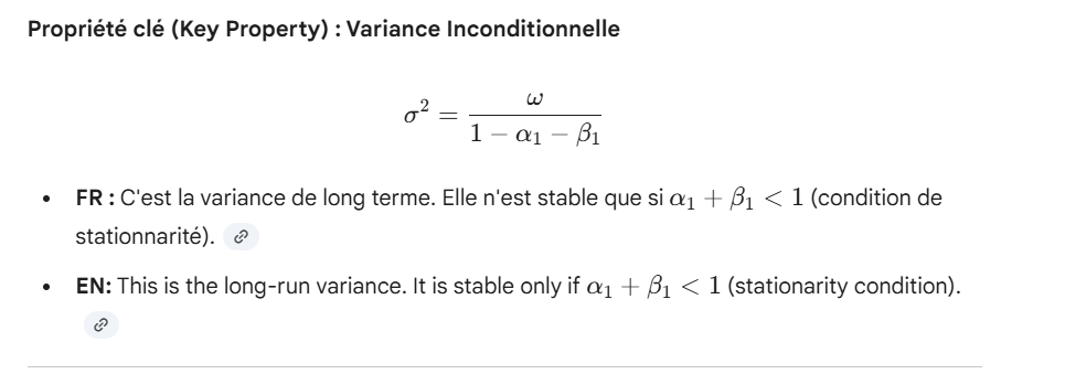 <p>long run variance </p>
