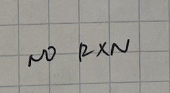 <p>no rxn</p>