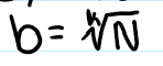 <p>log<sub>b</sub>(N) = k</p>