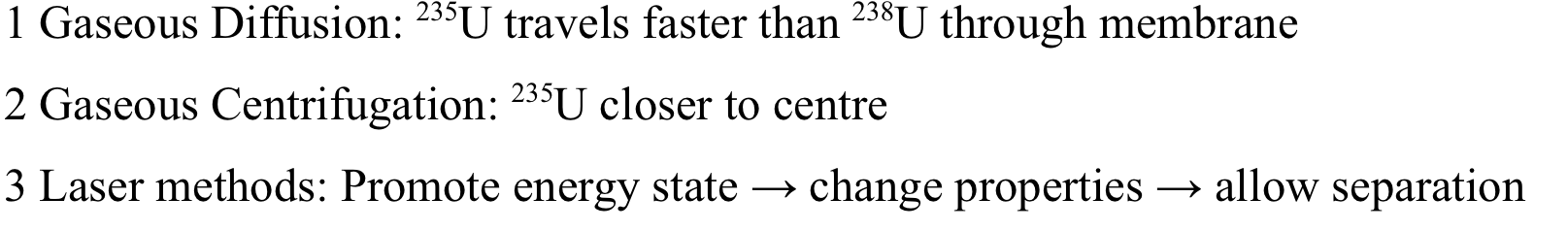 <p>Separate using difference in mass</p>