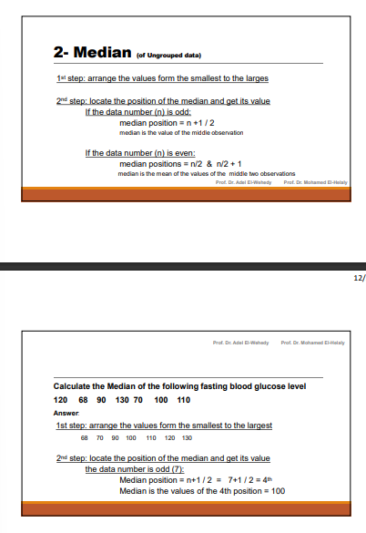 <p>بص انا مبعتمدش قوانين في دا كدا كدا هما في الصوره لو عايز بس بالنسبه ليا </p><p>لو فردي odd </p><p>بتاخد الرقم اللي فالنص بالظبط</p><p>لو زوجي even </p><p>بتجمع الرقمين اللي فالنص وتقسمهم علي اتنين</p>