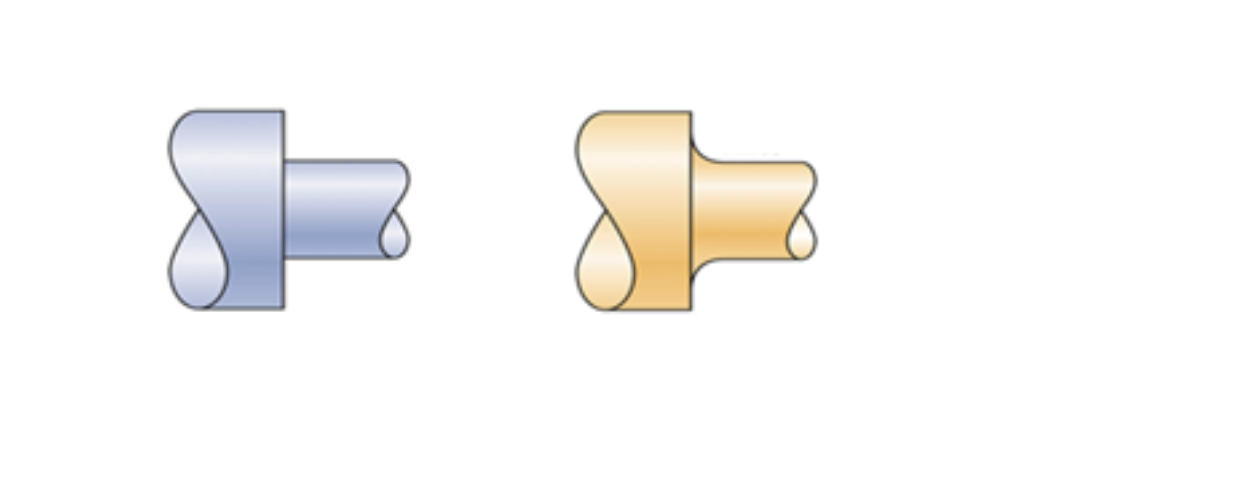 <p>The two shafts shown are made from the same material, and are identical in all ways except as shown. Which one will have greater fatigue life?</p>