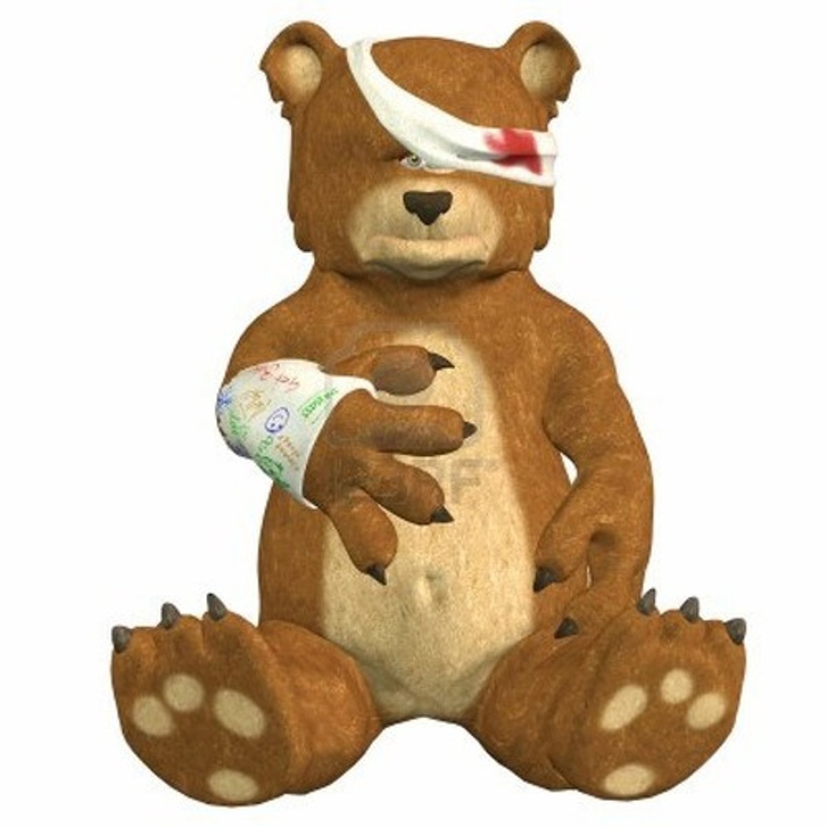 <p>injured (adjective)</p>