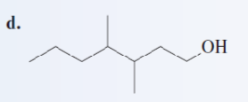 <p>Give the IUPAC name of the following alcohol: </p>
