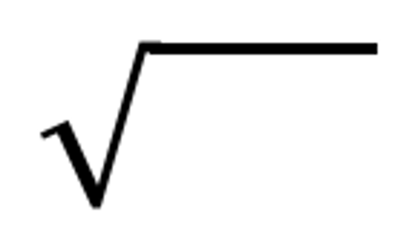 <p>another name for a square root</p>