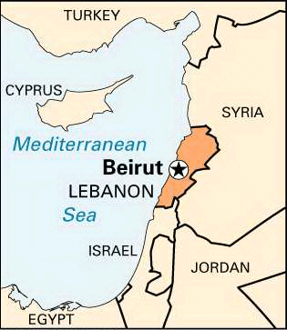 <p>Capital of Lebannon </p>