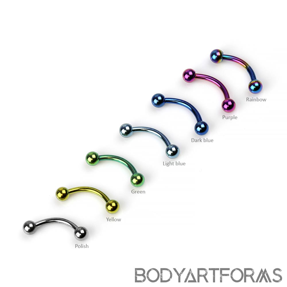 <p>Grade 5 Curved Barbell Titanium</p>