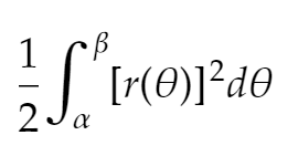 <p>Note:</p><ul><li><p>Cannot integrate if graph changes sign on (𝛼, 𝛽)</p><ul><li><p>Typically can use symmetry or separate into multiple integrals to go around this</p></li></ul></li><li><p>Integrate using the area of a sector (1/2r²𝜃)</p></li></ul>