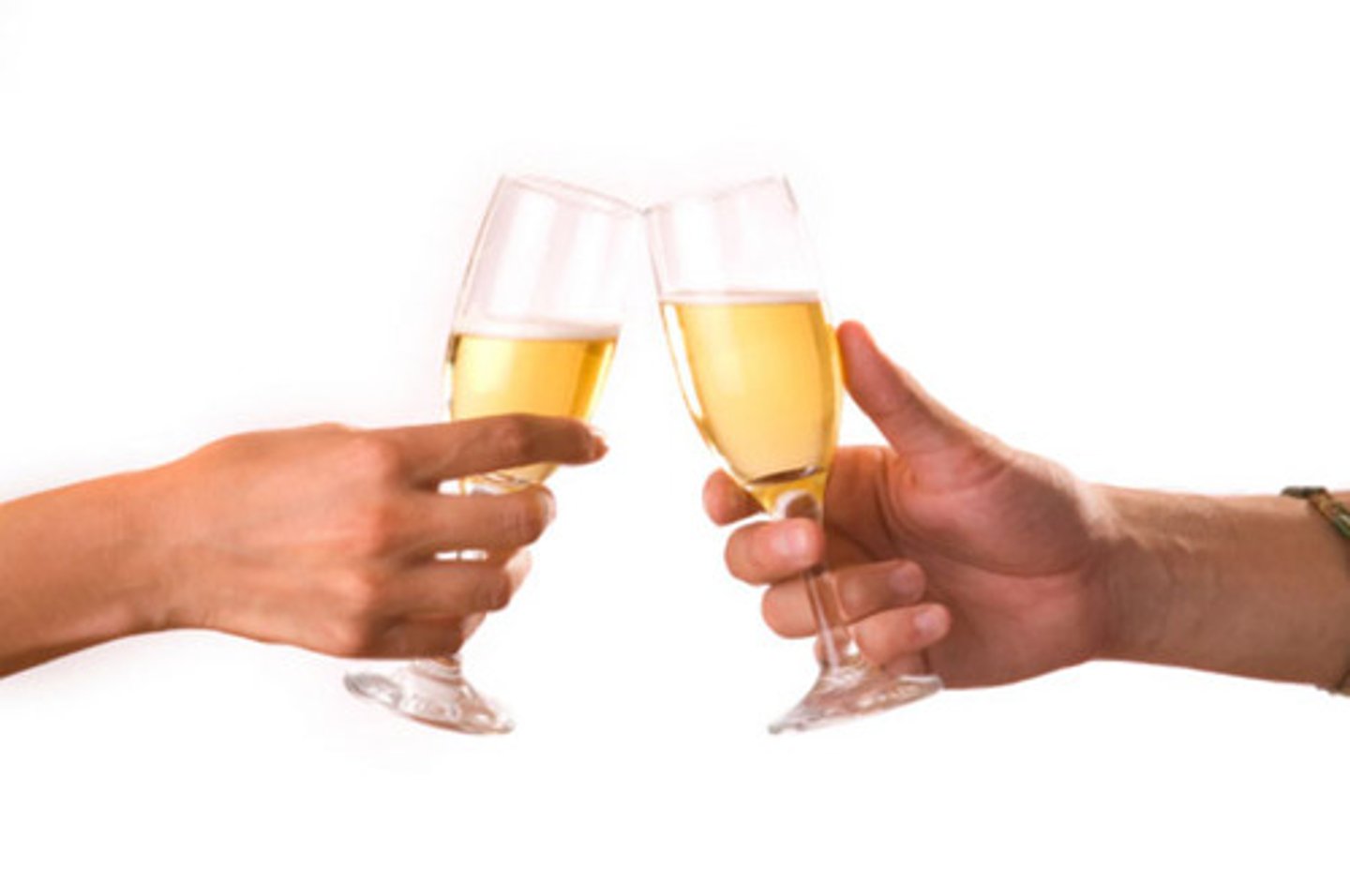 <p>to toast (cheers)</p>