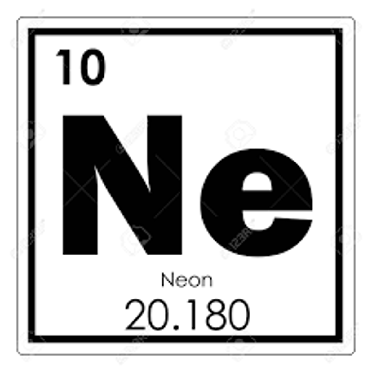 <p>How many neutrons does Neon have?</p>