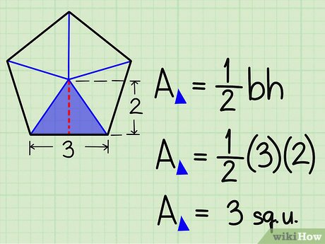 <p>(Apothem x perimeter)/2 </p>