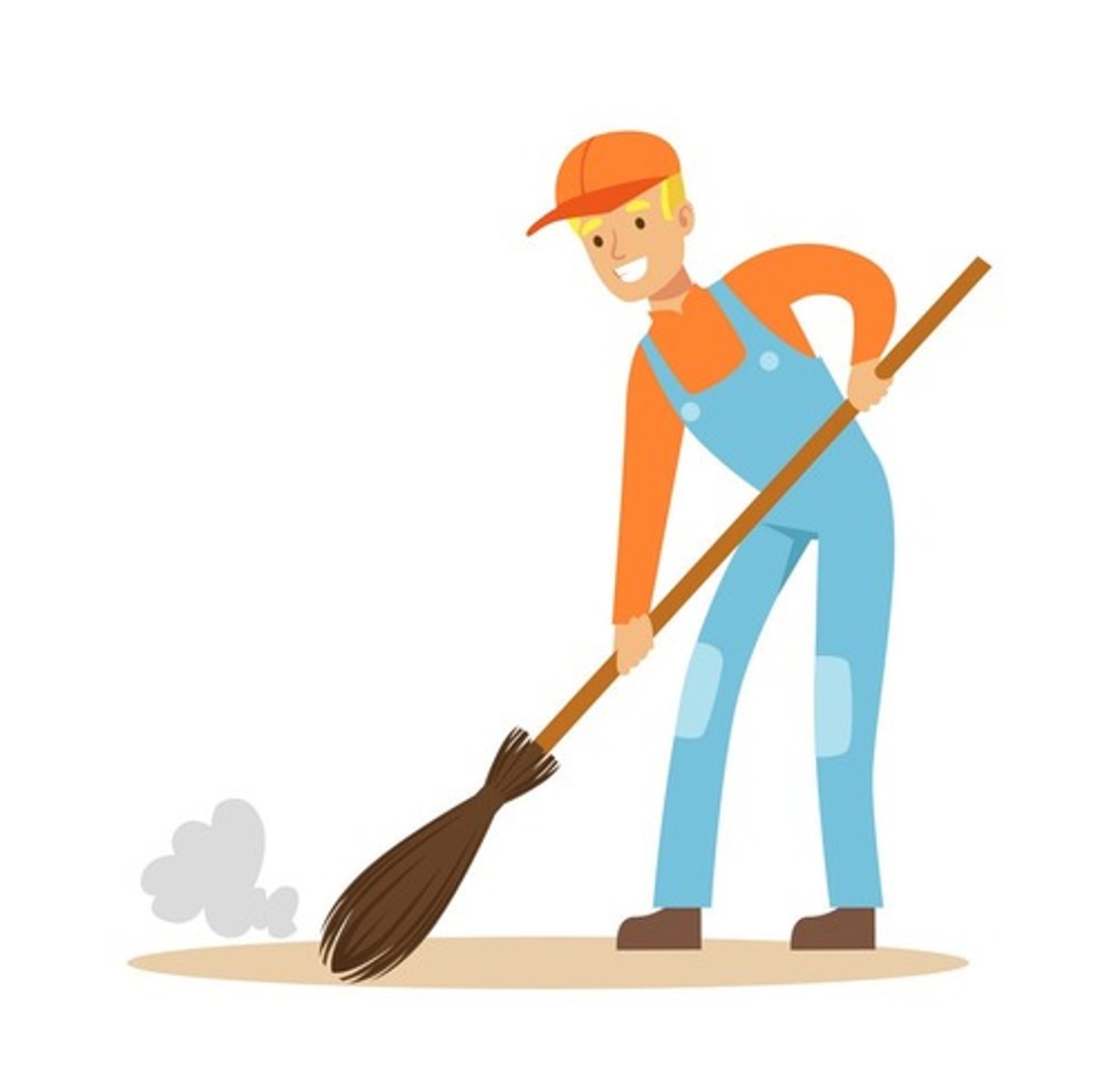 <p>to sweep</p>