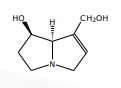 <p>[Alkaloids Compounds] a pyrrolizidine alkaloids that is found in plants in Boraginaceae,  Compositae, Ochidaceae,  Leguminoceae families</p>