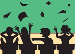 <p>loud and harsh-sounding; disorderly.</p>