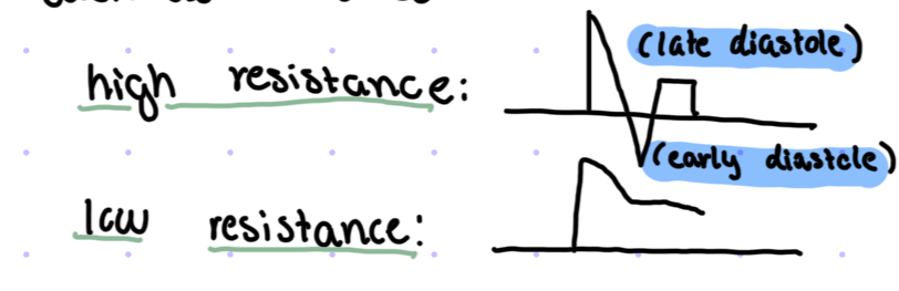 <p>What has high resistence vs. low resistence, what arteries have high resistence vs low resistance </p>