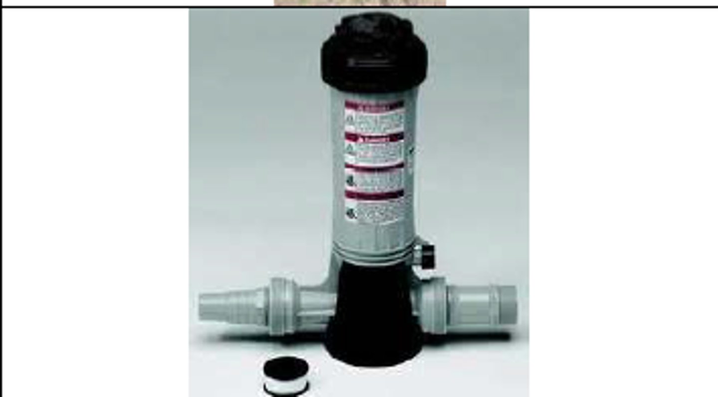 <p>Chlorinates water using chlorine sticks</p>