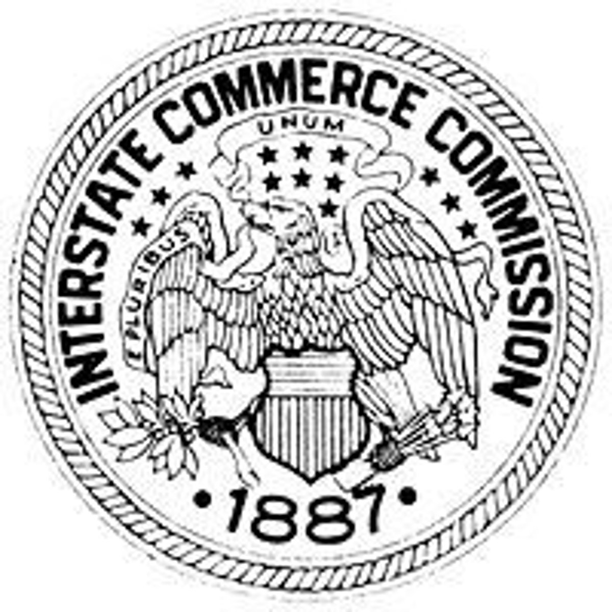 <p>Interstate Commerce Commission; created in 1887 to regulate railroads that moved goods and services between states</p>