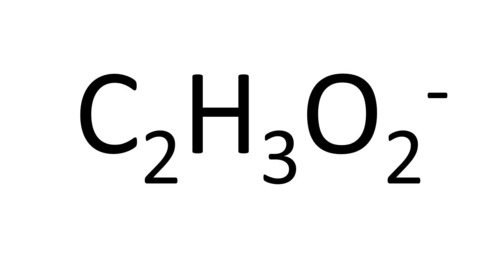 <p>CH3COO- -1 Charge</p>