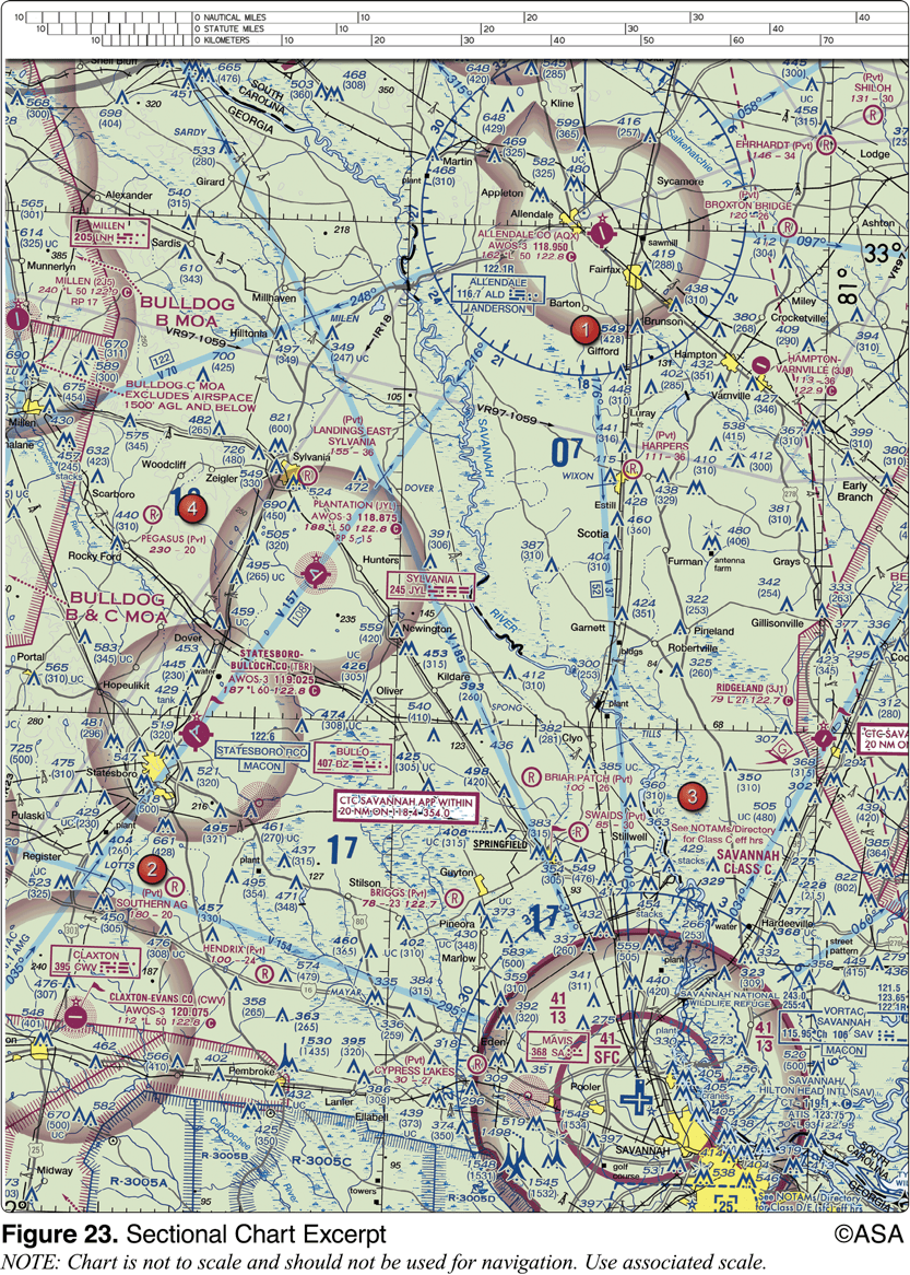 <p><span>What is the height of the lighted obstacle approximately 6 nautical miles southwest of Savannah International?</span></p>