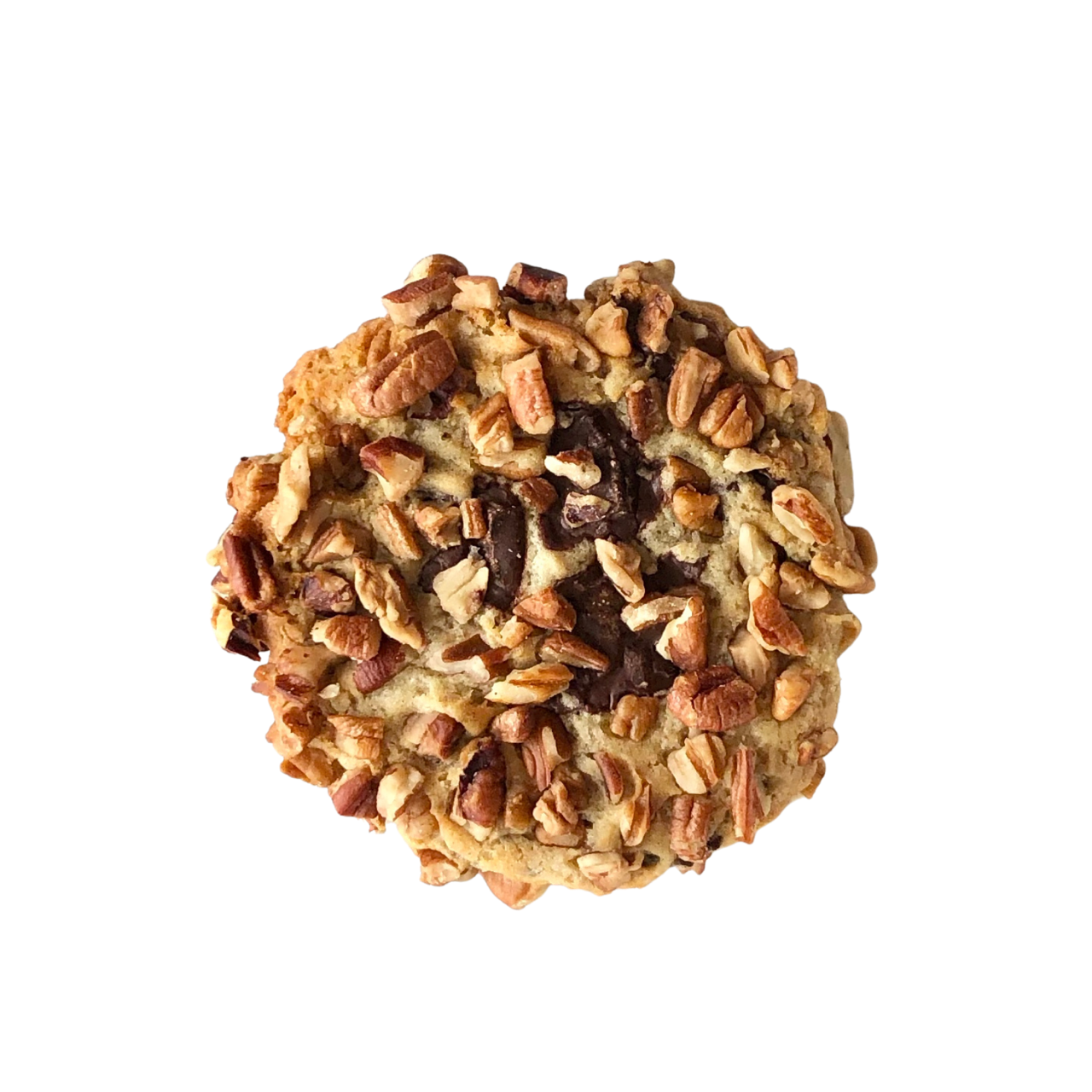 <p><span>This cookie is the same dough as CCC, topped with crunchy pecans</span></p><p>(PEC)</p>