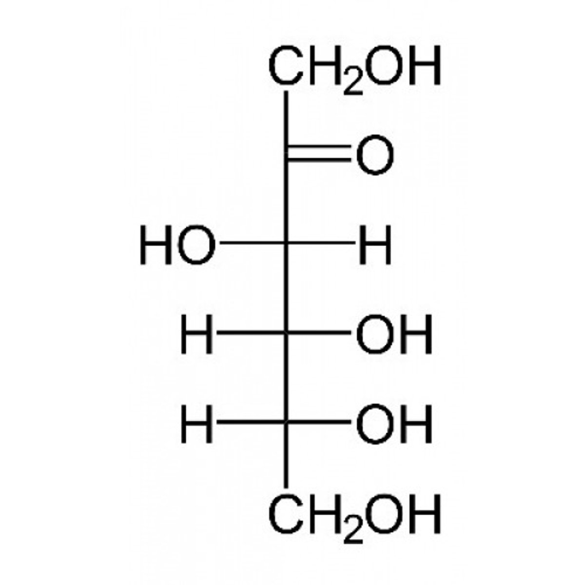 <p>D-fructose (Fischer projection)</p>