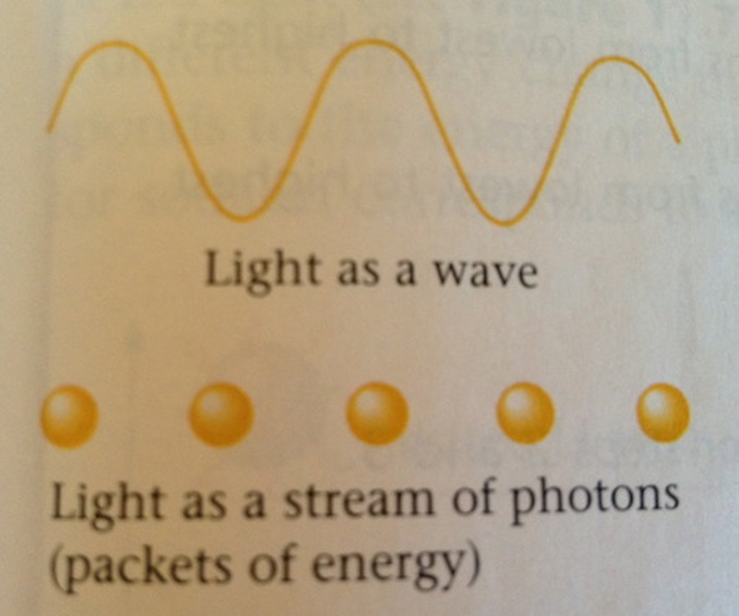 <p>Photons are massless bundles of concentrated electromagnetic energy. (A particle of light).</p>