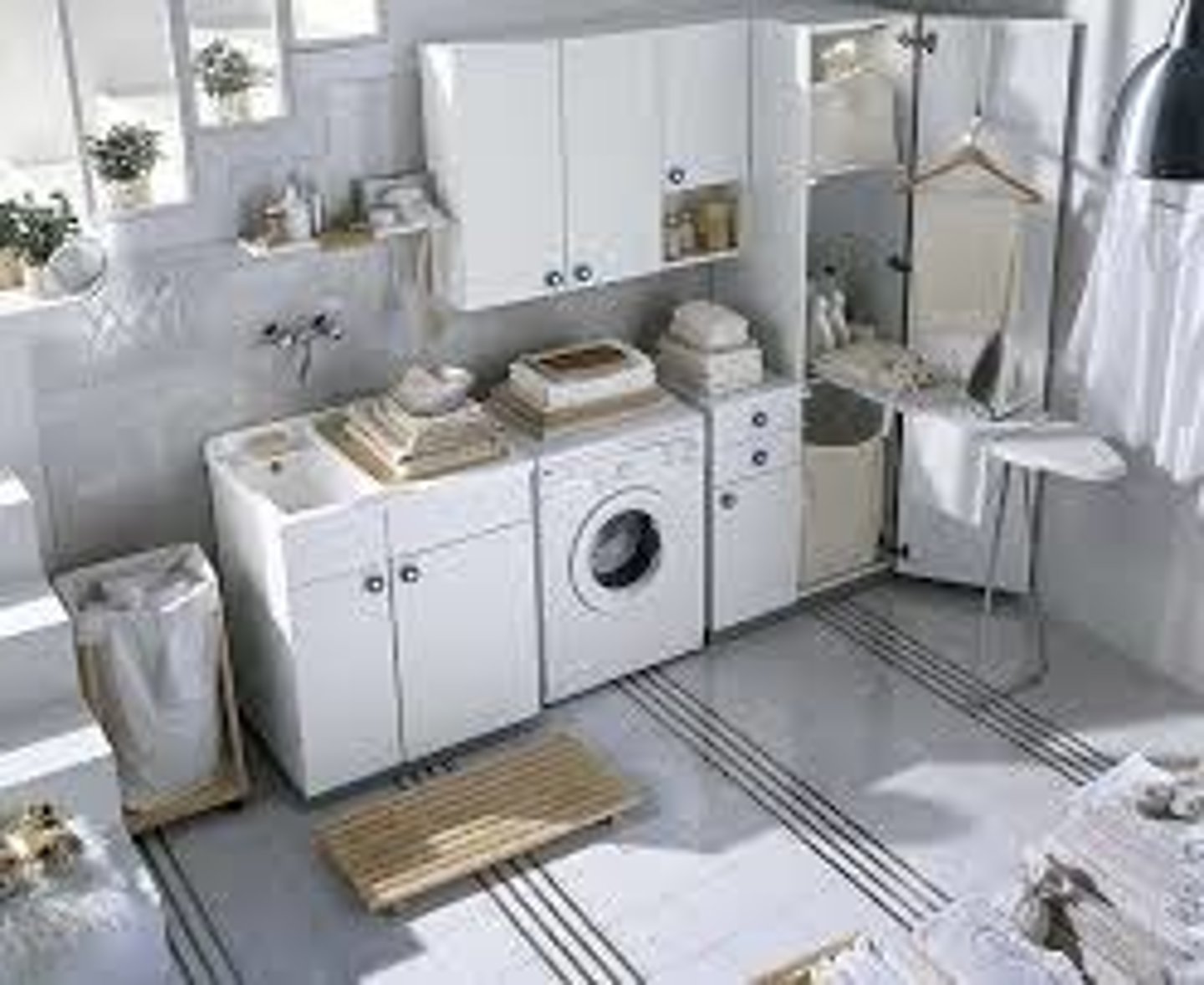 <p>a laundry room</p>