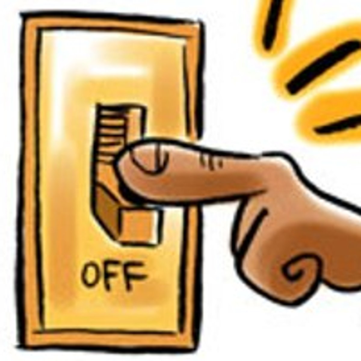 <p>turn off the power</p>