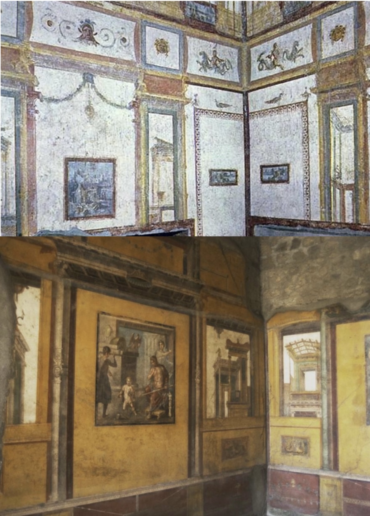 <p>Fourth style wall painting</p>