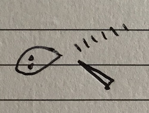 V-shaped/bent - 117.5°