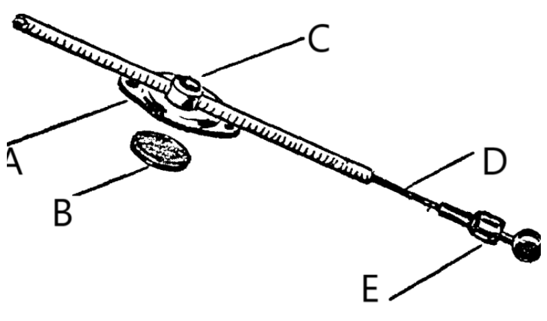 <p>Using the picture of a cable below, name each of the labeled components (A-E).</p>