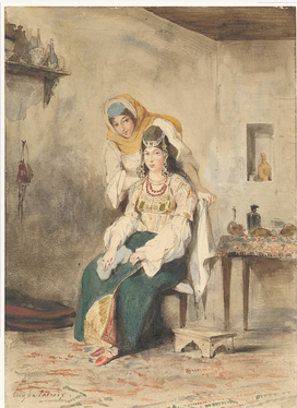 <p>Saada, the Wife of Abraham Ben-Chimol, and Preciada, One of their Daughters</p>