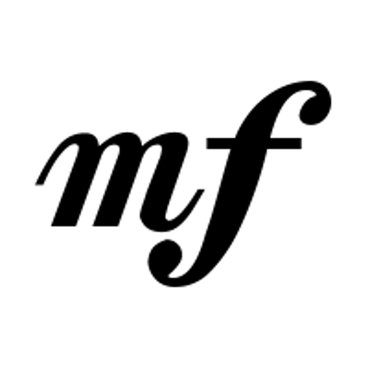 <p>moderately loud ("half" loud)</p>