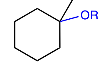 <p>alkoxymercuration-reduction</p><p>1) Hg(OAc)<sub>2 </sub>in alcohol solvent</p><p>2) NaBH4 to make OR on more substituted carbon, no carbocation rearrangement, anti addition</p><p>acid catalyzed add. of an alcohol</p>