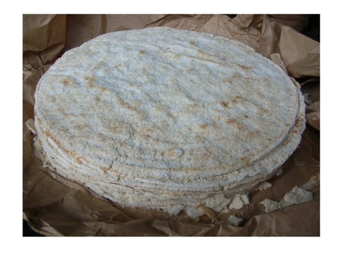 <p>flat bread made from yucca (a root vegetable)</p>