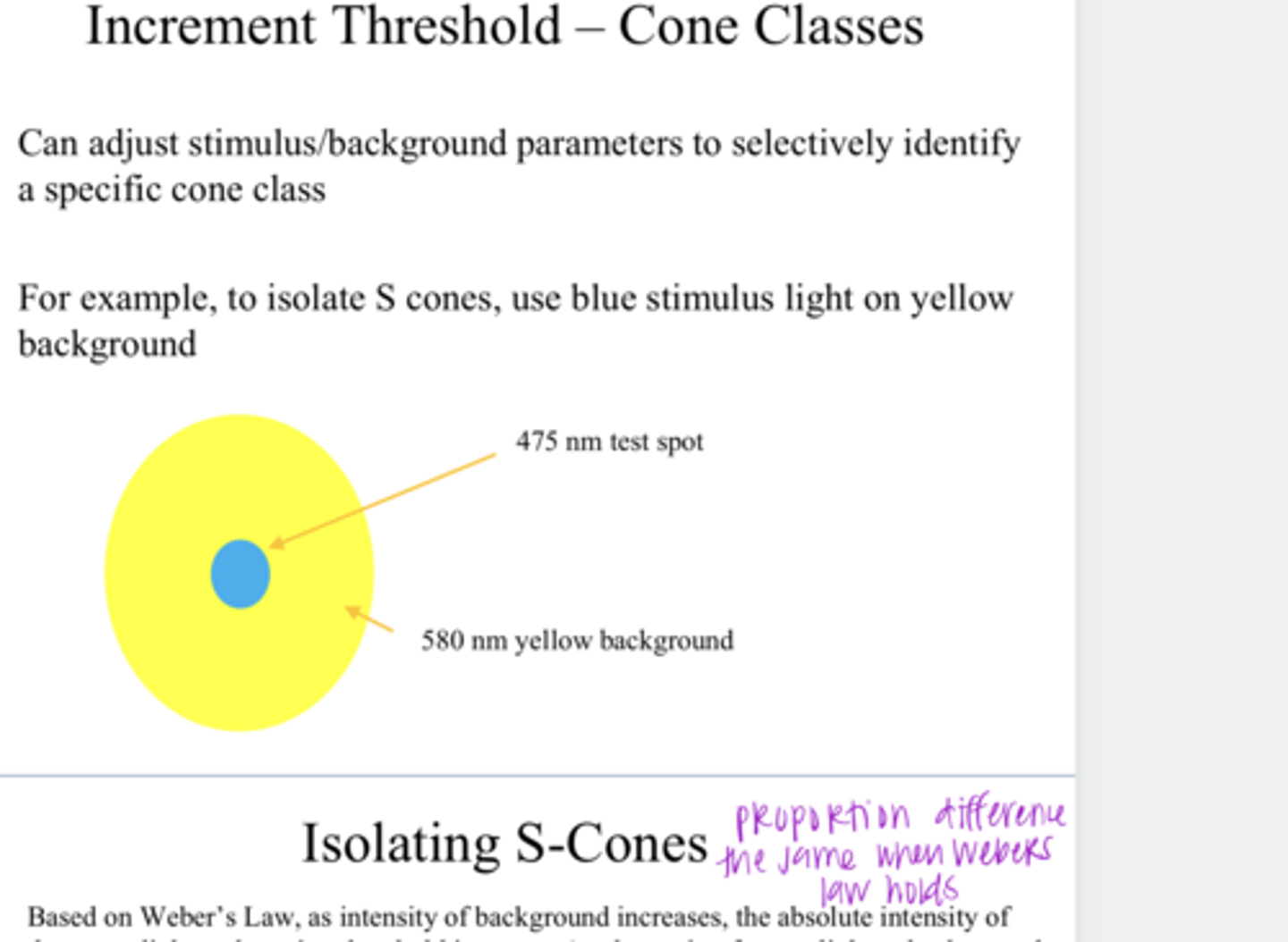 <p>You can adjust the ______ parameters to selectively identify a specific cone class</p>