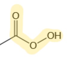 <p>   O         <br>   2-         <br> - C - O - O - H</p>