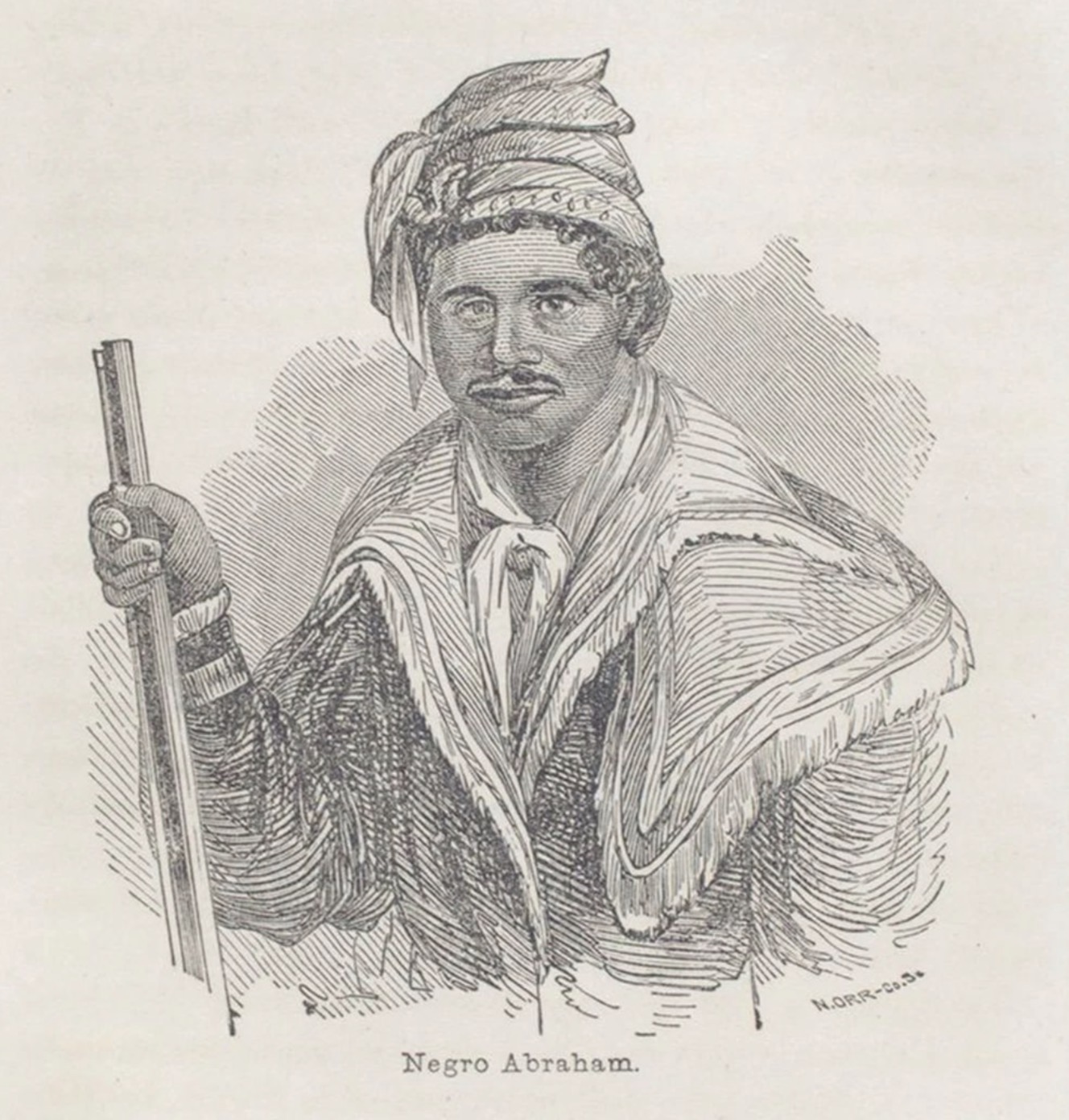 <p>#42 Abraham, a Black Seminole leader, 1863</p>