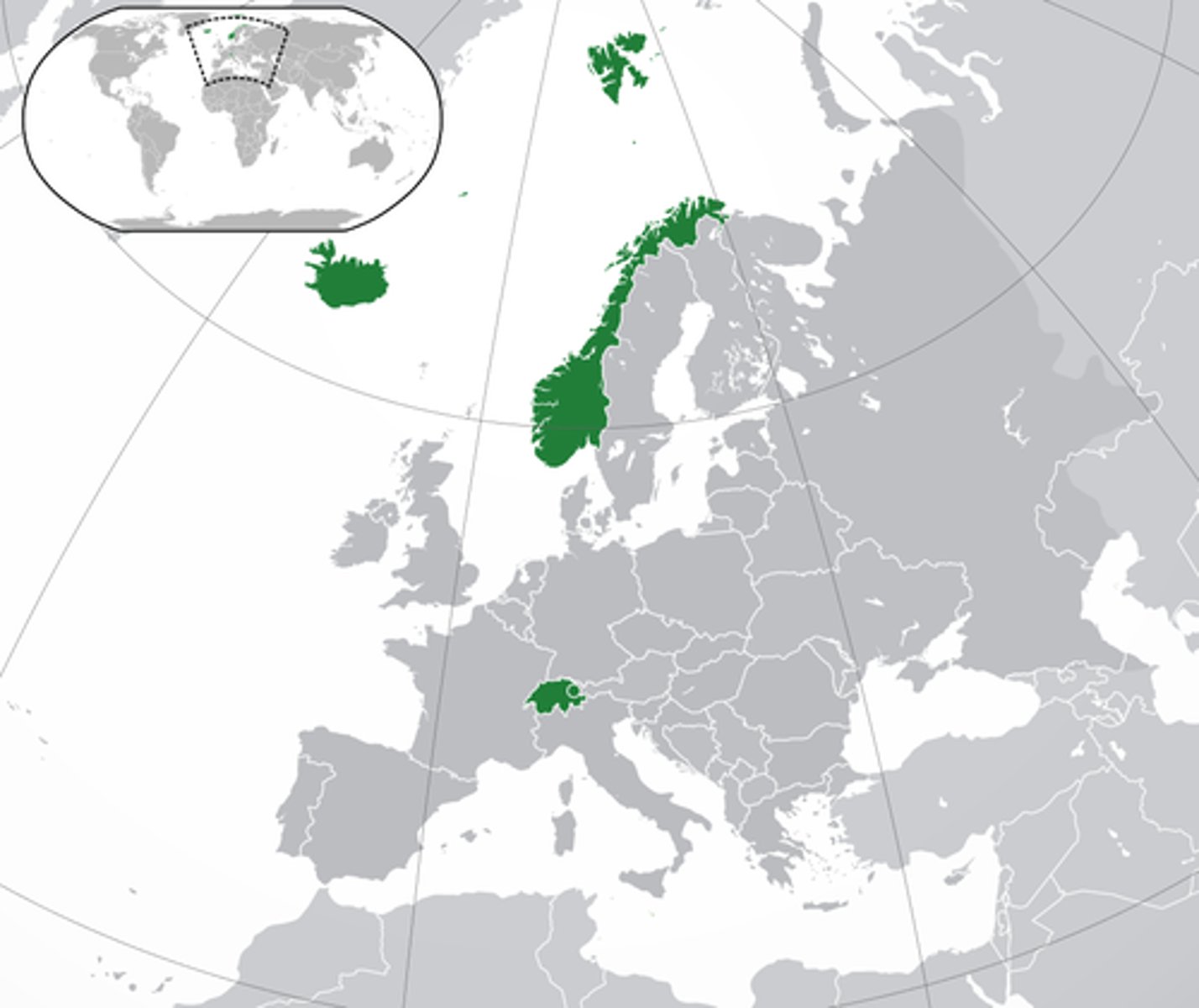 <p>European Free Trade Association; Iceland, Liechtenstein, Norway, Switzerland and Portugal; Free Trade Area</p>